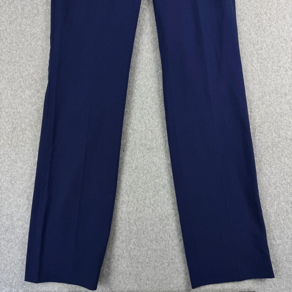 Michael Kors The Trouser Womens 6 Navy Straight Leg Dress Pants Corpcore